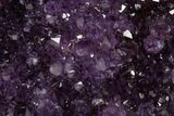 Deep Purple Amethyst Geode With Wood Base - Uruguay #368341-2